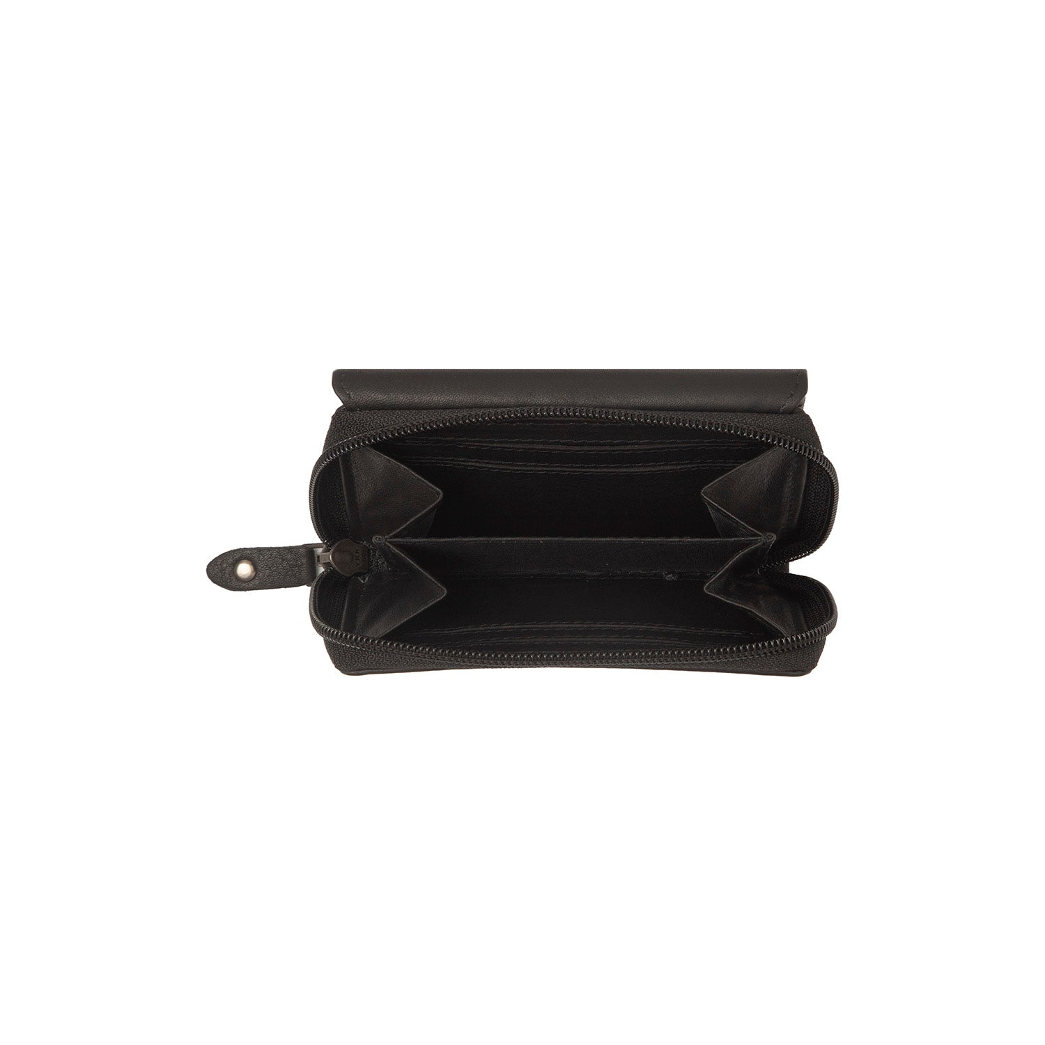 Portefeuille en Cuir Noir Zelan