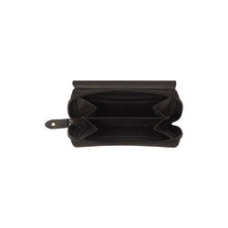 Portefeuille en Cuir Noir Zelan