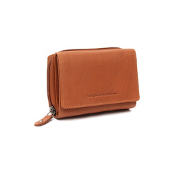 Portefeuille en Cuir Cognac Zelan