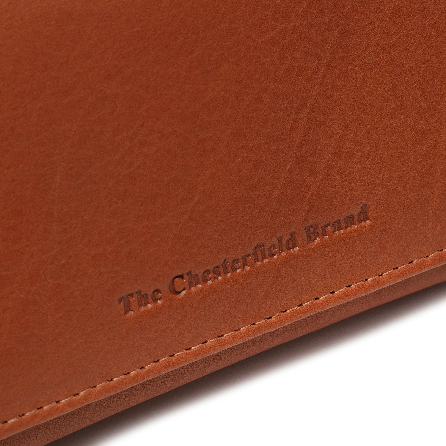 Portefeuille en Cuir Cognac Zelan