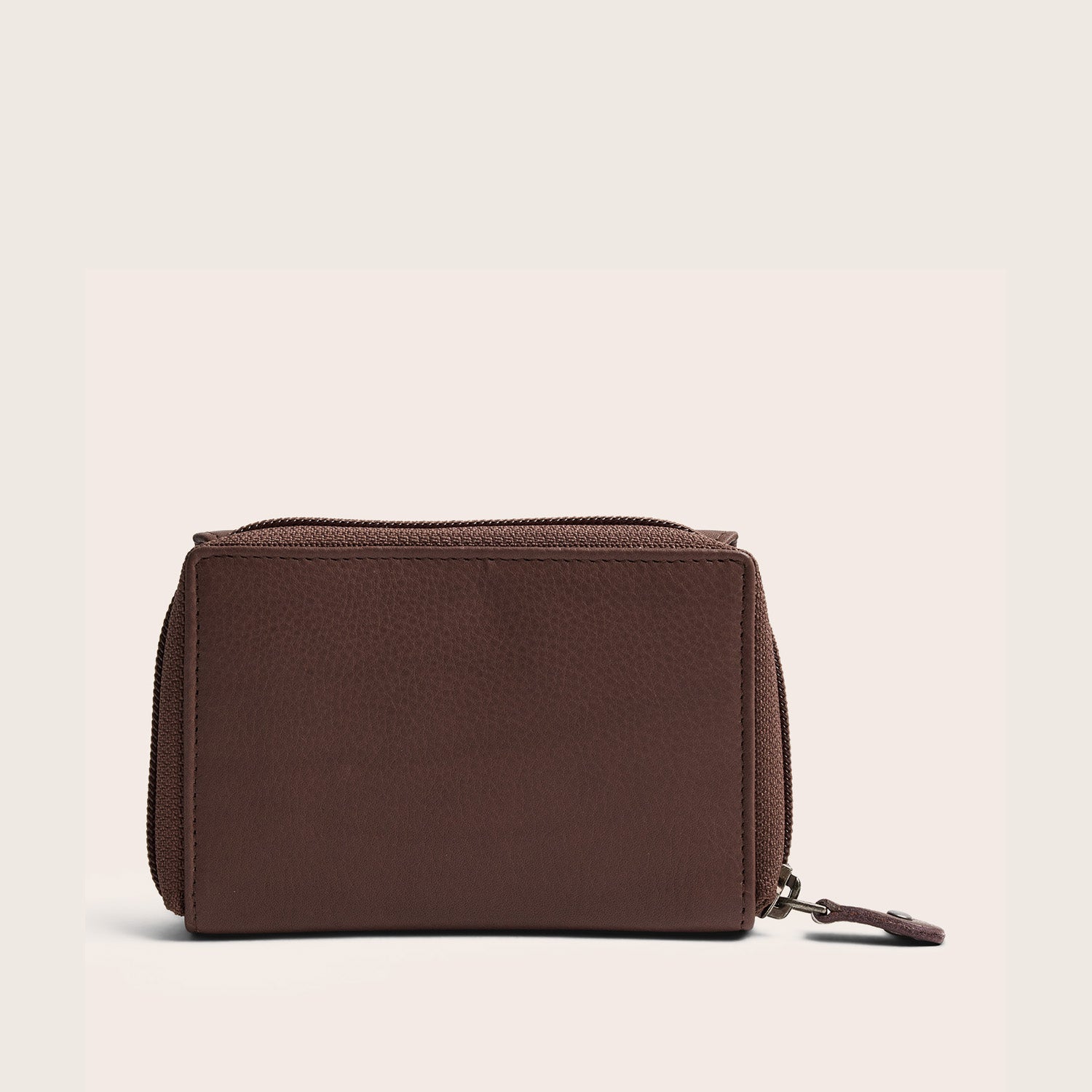 Leder Geldbörse Dunkles Taupe Zelan