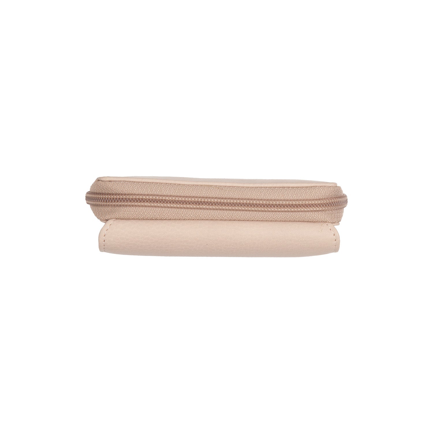 Portefeuille en Cuir Beige Zelan