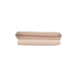Portefeuille en Cuir Beige Zelan