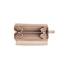 Portefeuille en Cuir Beige Zelan