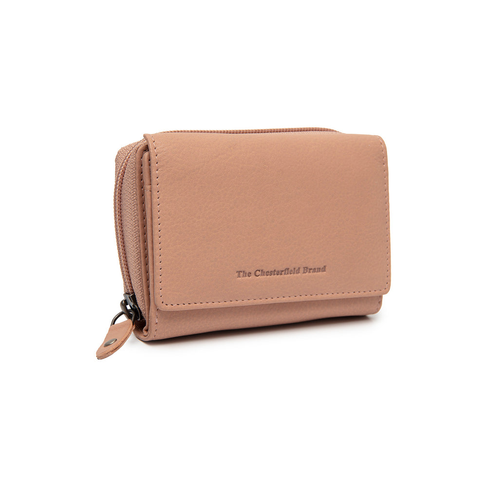 Leather Wallet Vintage Rose Zelan
