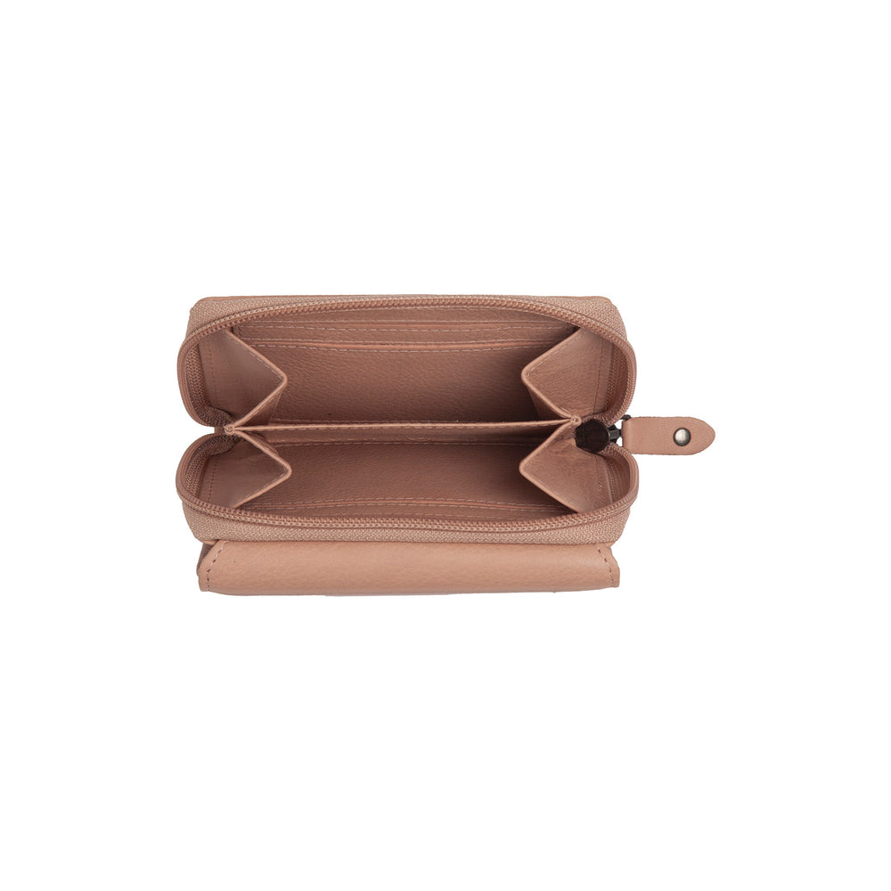 Leather Wallet Vintage Rose Zelan
