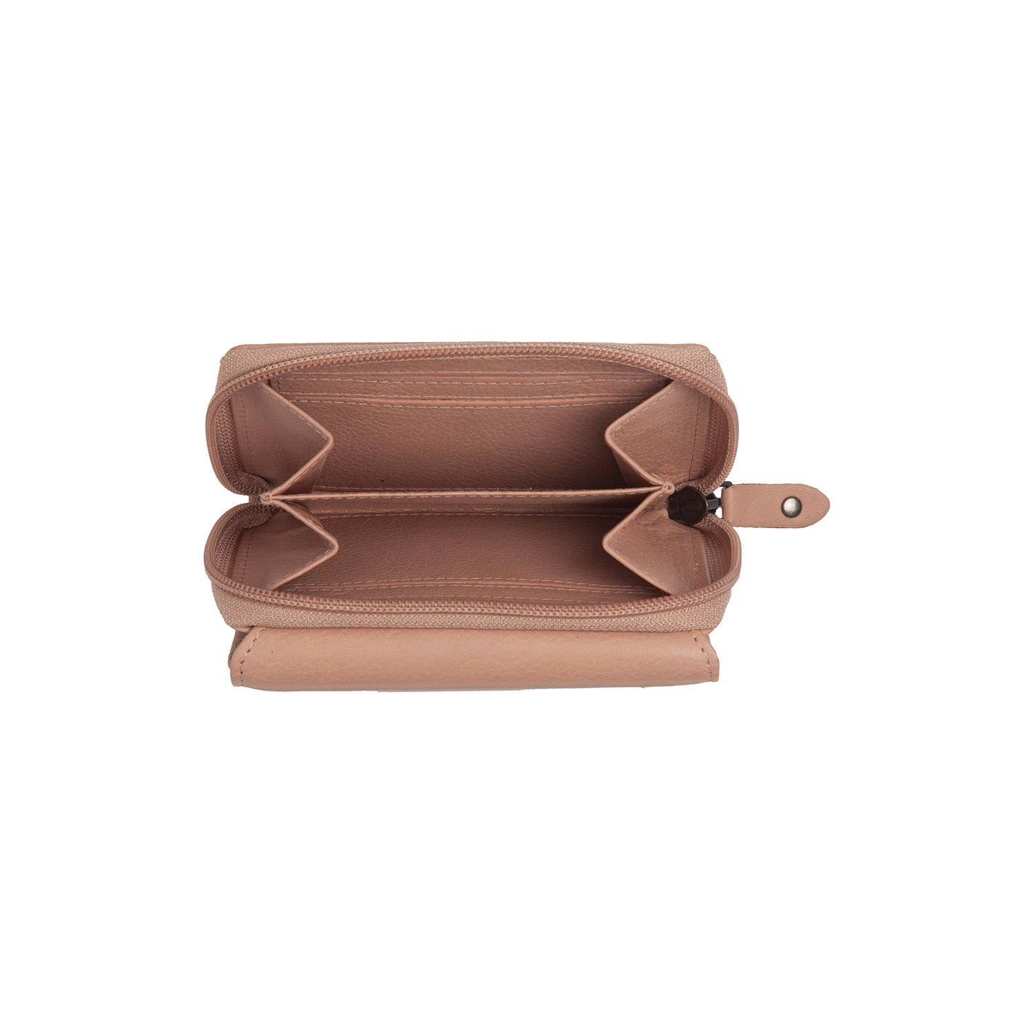 Portefeuille en Cuir Rose Vintage Zelan