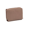 Portefeuille en Cuir Taupe Zelan