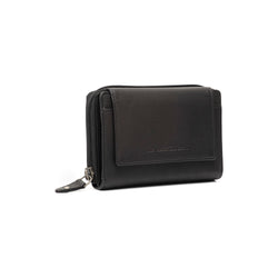 Portefeuille en Cuir Noir Orveta