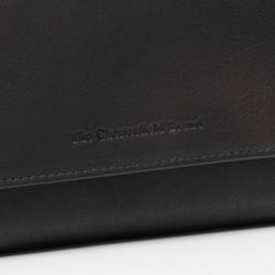 Portefeuille en Cuir Noir Orveta