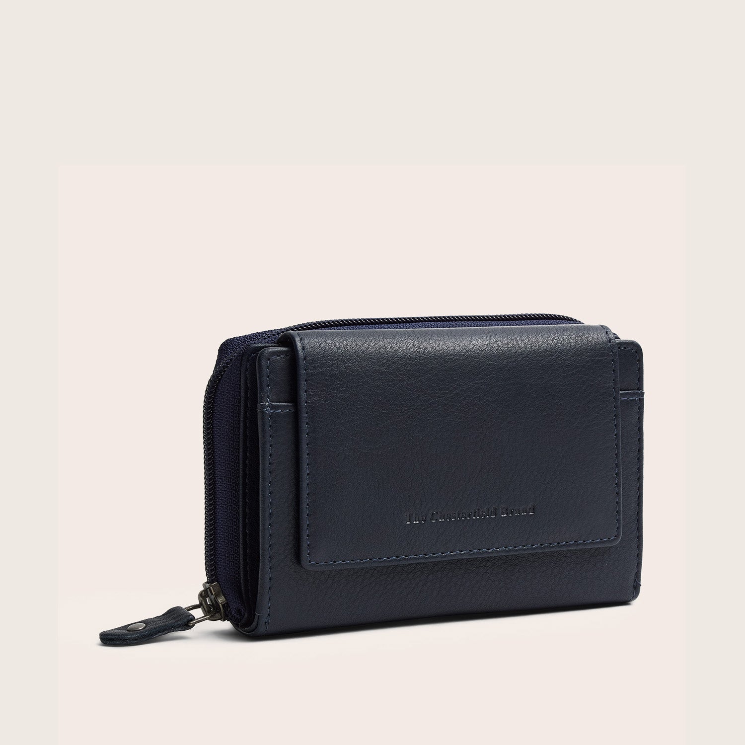 Leder Geldbörse Navy Orveta