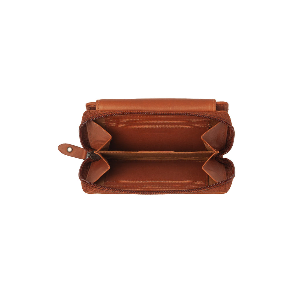 Leather Wallet Cognac Orveta