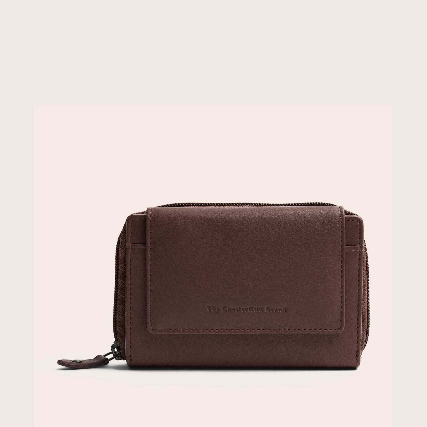 Leder Geldbörse Dunkles Taupe Orveta