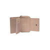 Portefeuille en Cuir Beige Orveta