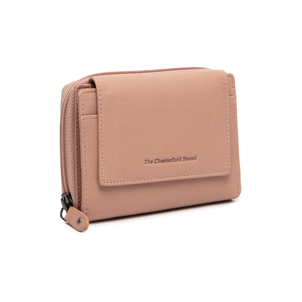 Leather Wallet Vintage Rose Orveta