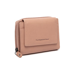 Portefeuille en Cuir Rose Vintage Orveta