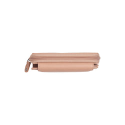 Portefeuille en Cuir Rose Vintage Orveta