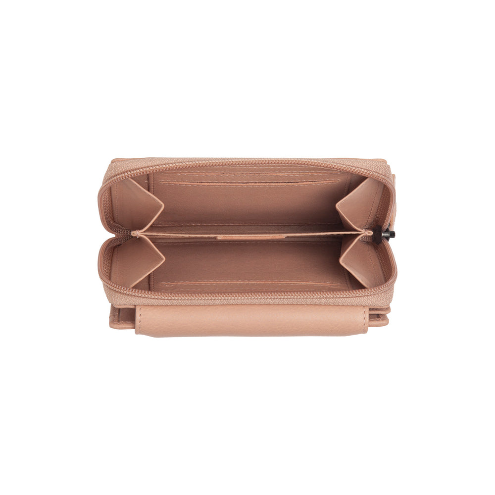 Leather Wallet Vintage Rose Orveta