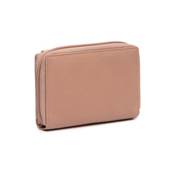 Portefeuille en Cuir Rose Vintage Orveta