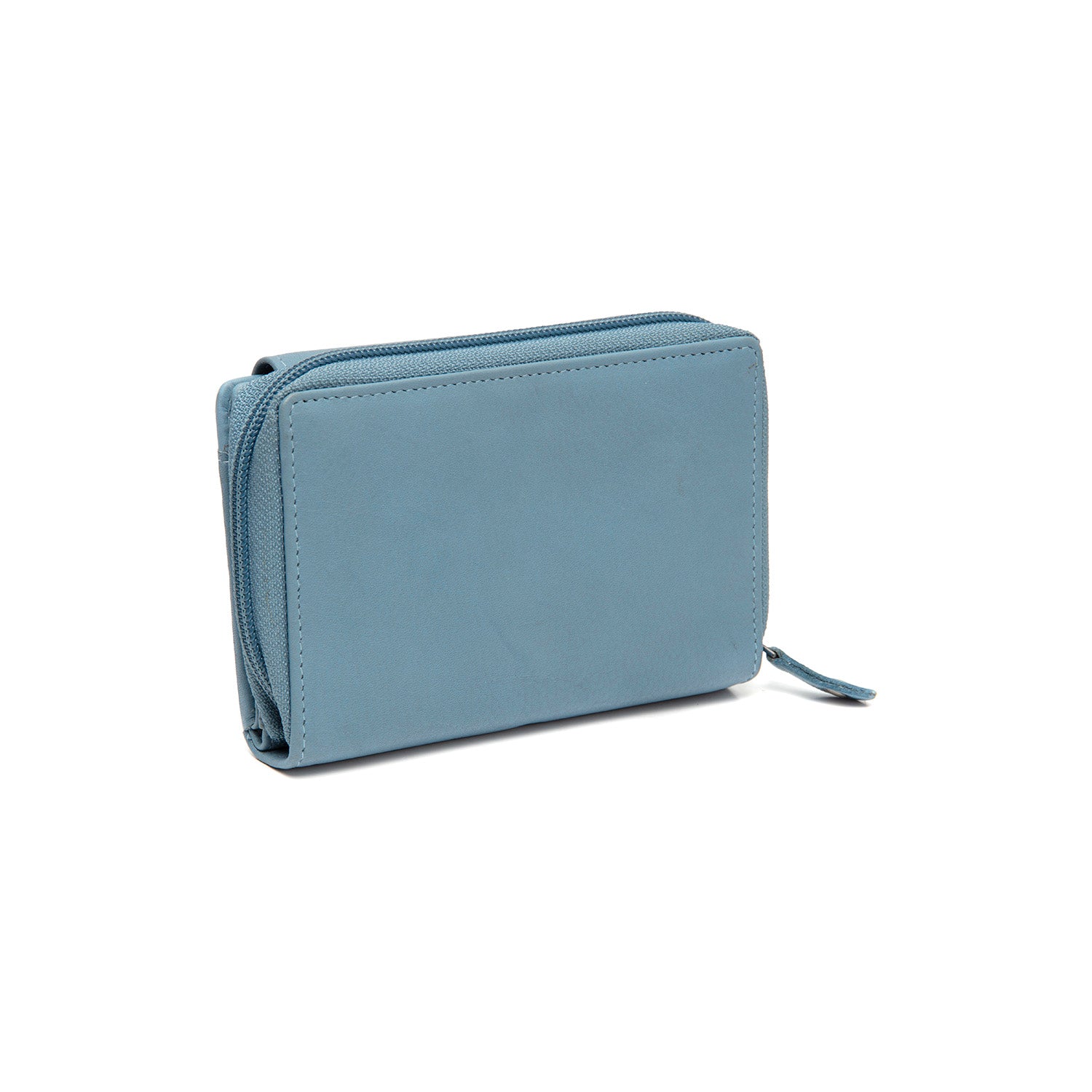 Leather Wallet Sky Blue Orveta