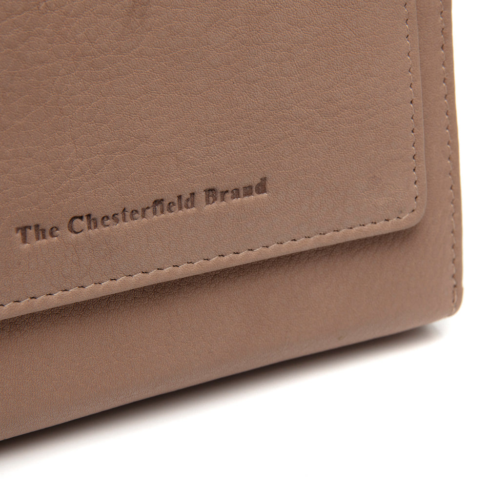 Leather Wallet Taupe Orveta