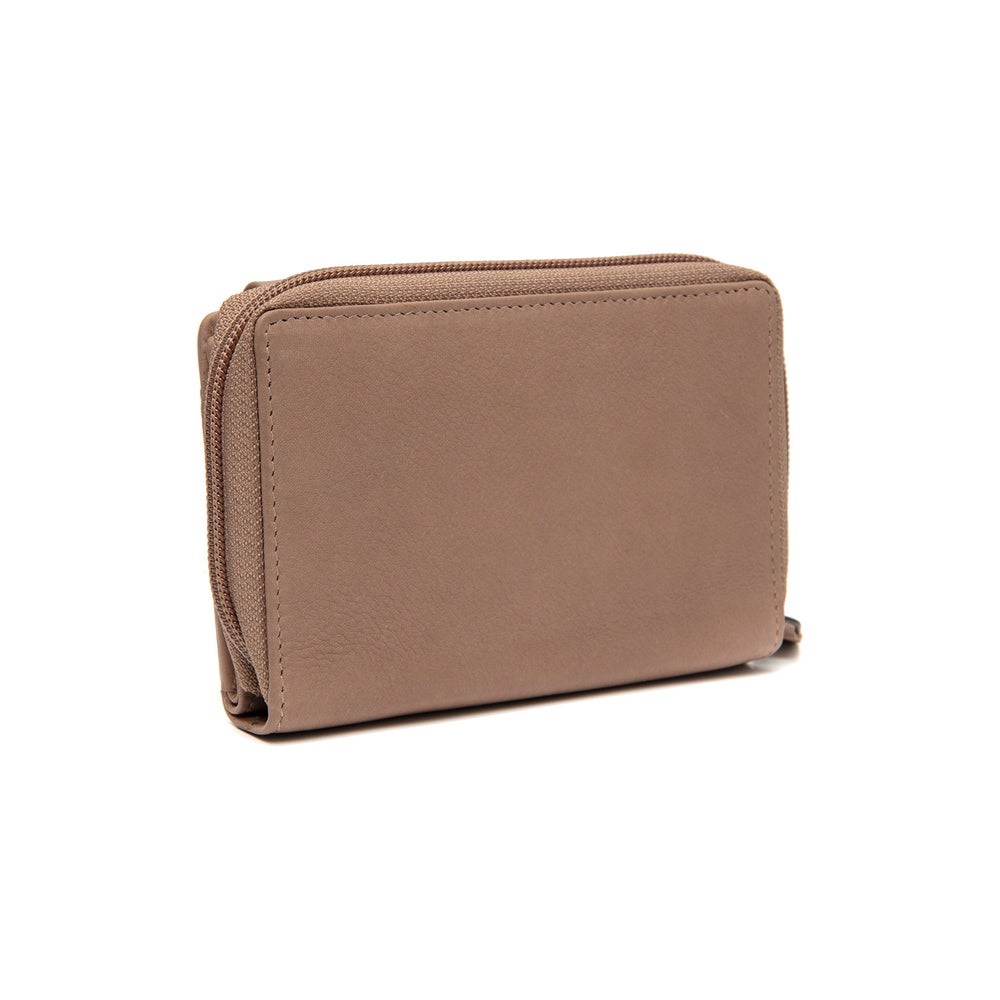Leather Wallet Taupe Orveta