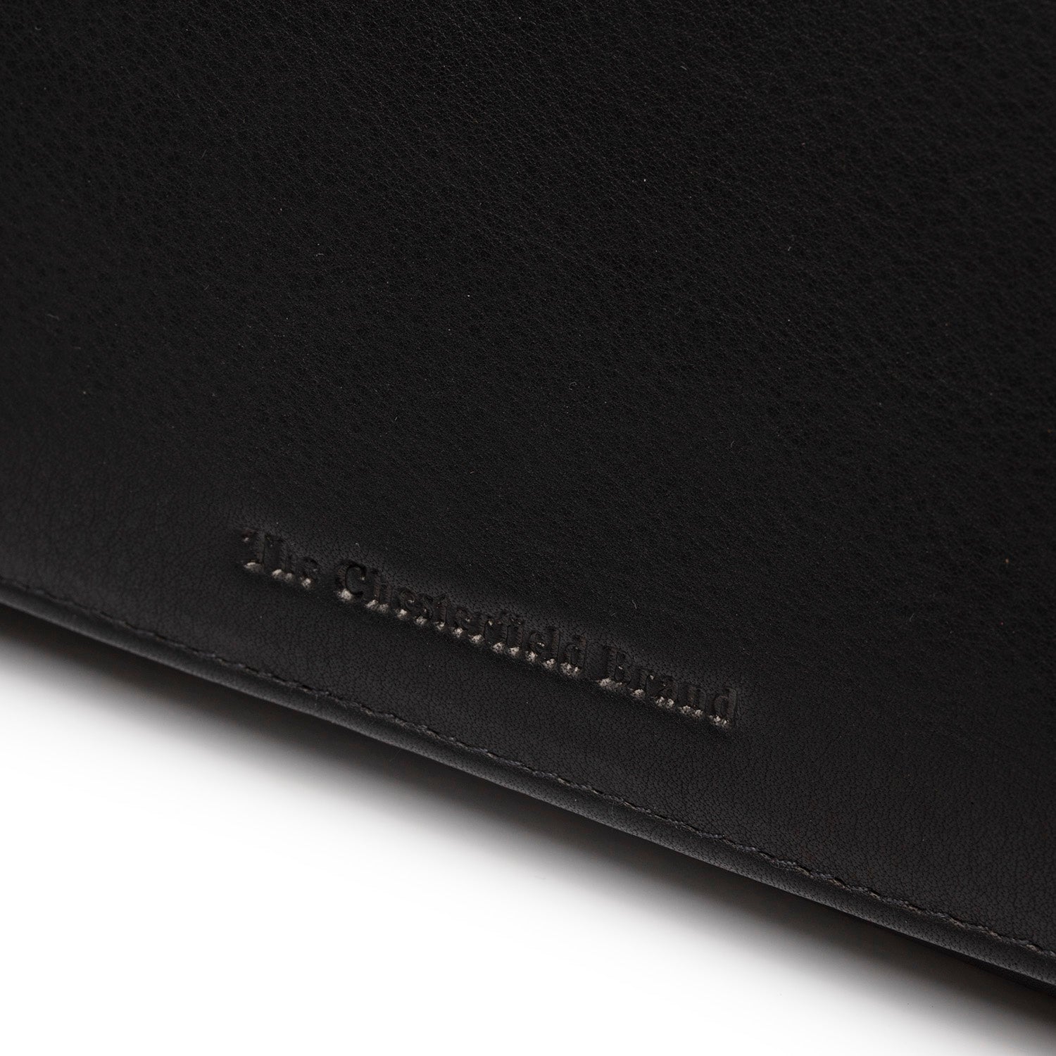 Portefeuille en Cuir Noir Valetta