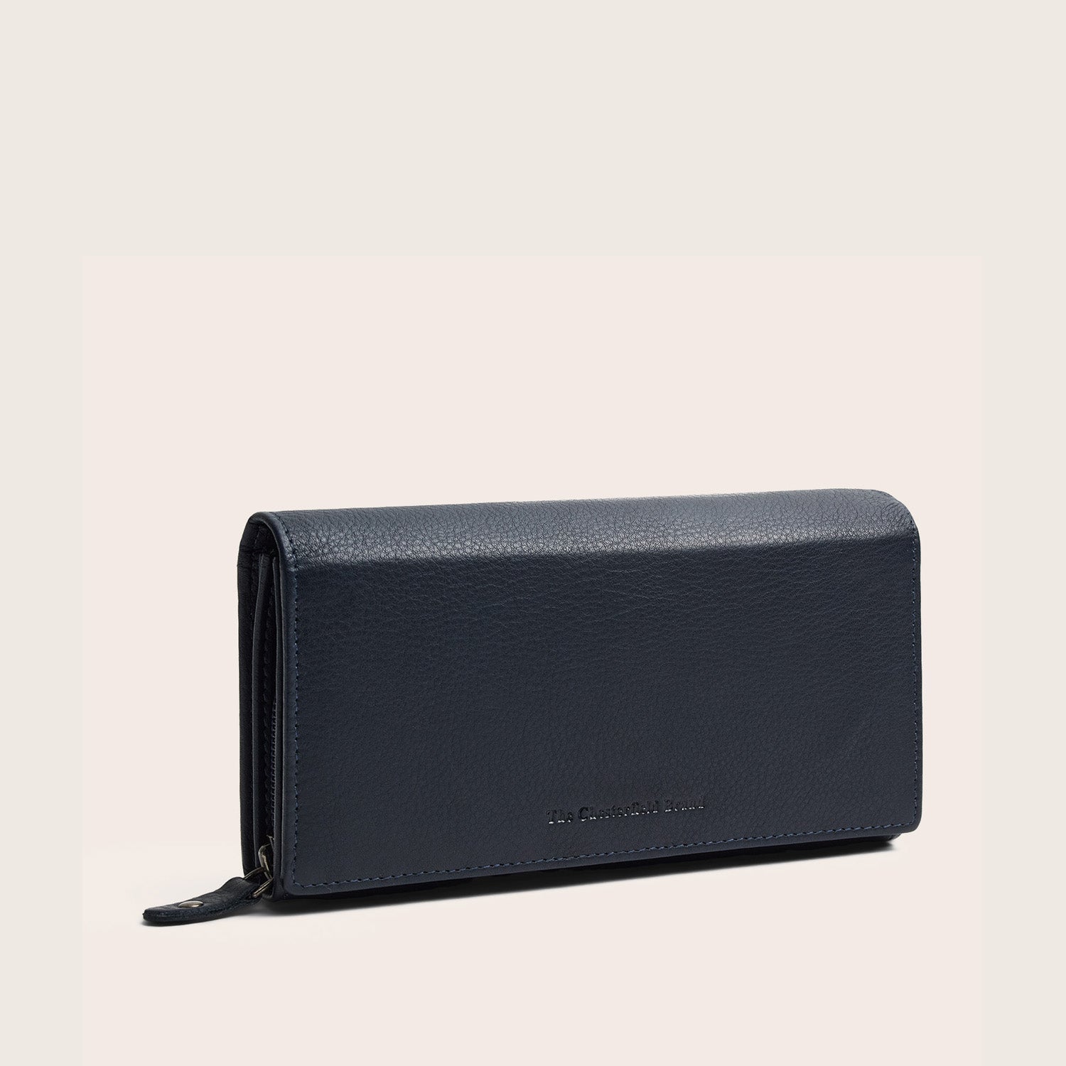 Leder Geldbörse Navy Valetta