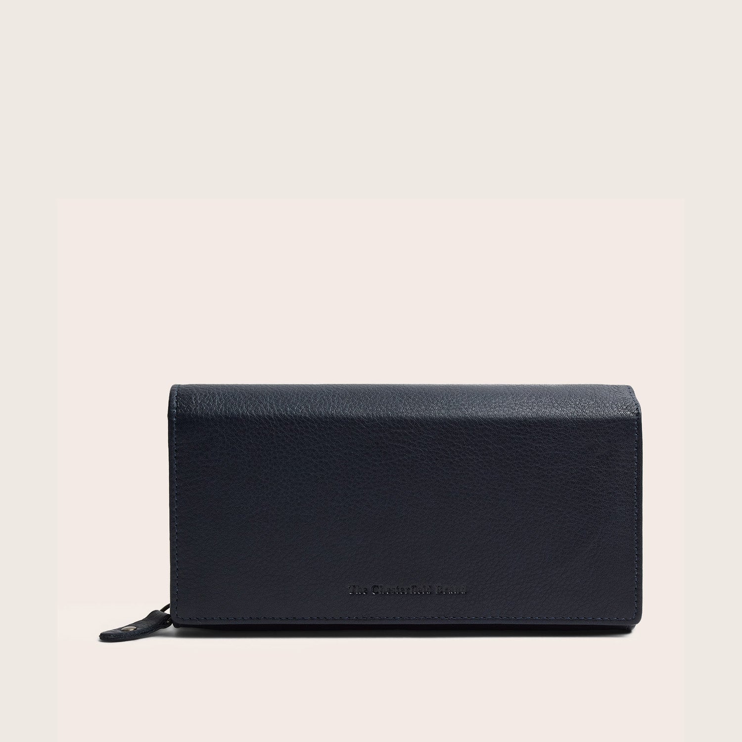 Leder Geldbörse Navy Valetta