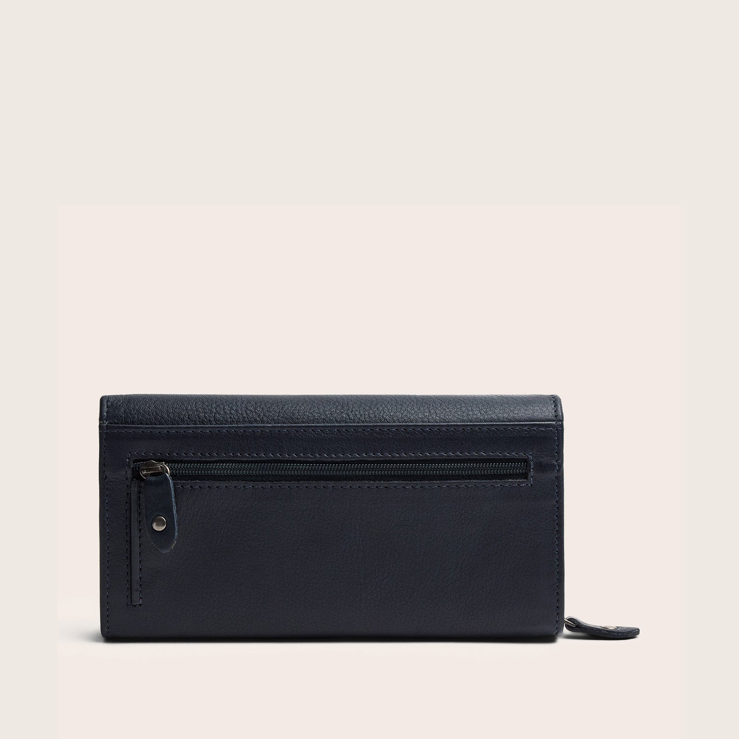 Leder Geldbörse Navy Valetta