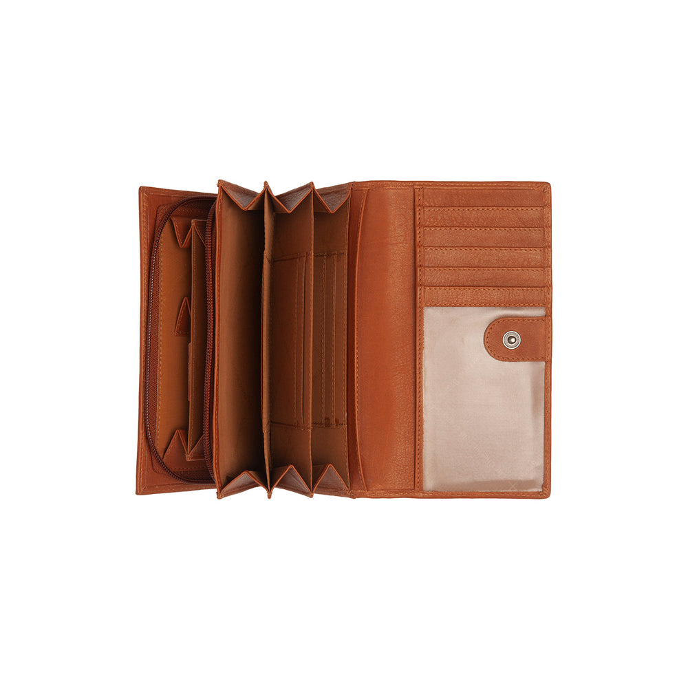 Leather Wallet Cognac Valetta