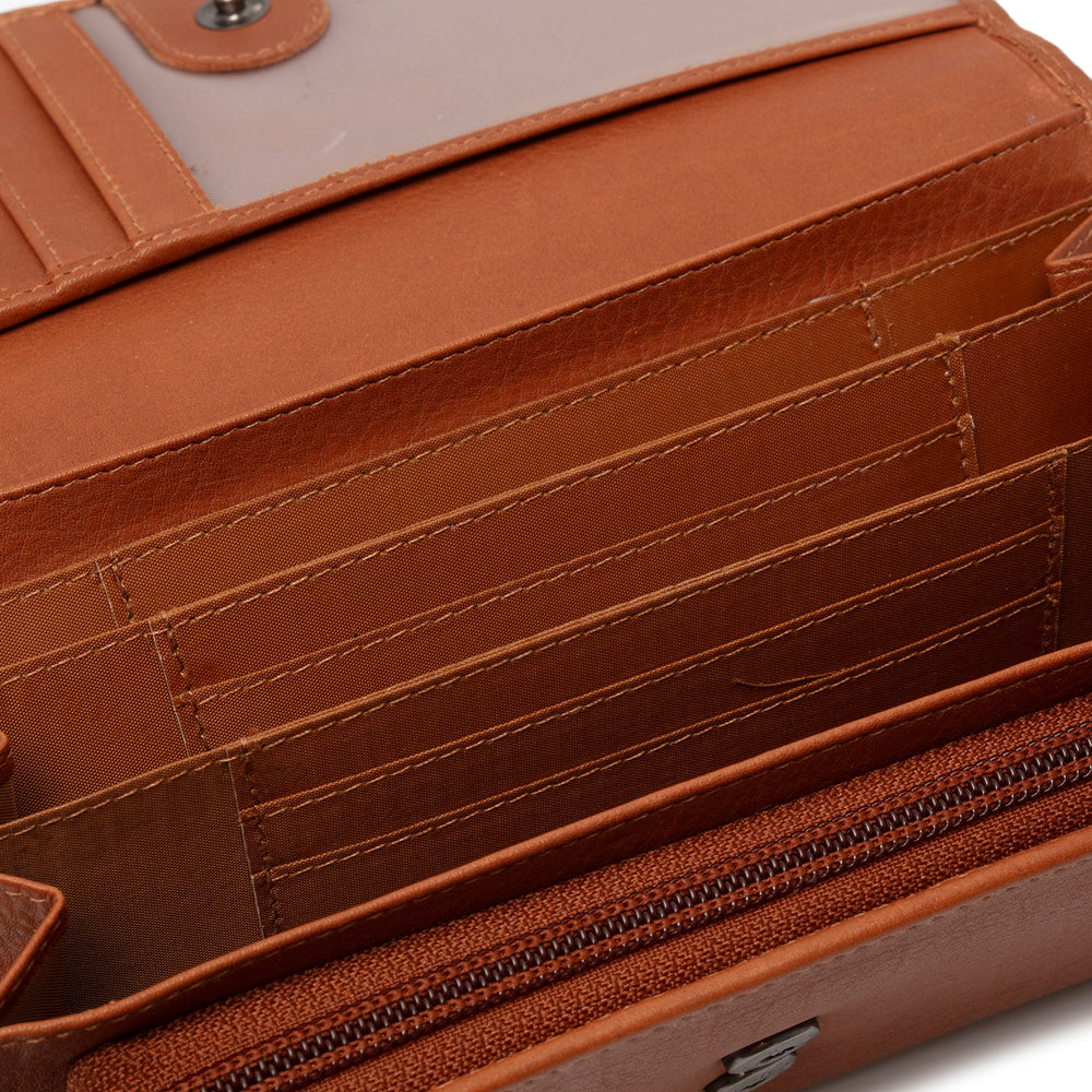 Leather Wallet Cognac Valetta