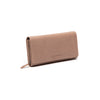 Portefeuille en Cuir Taupe Valetta