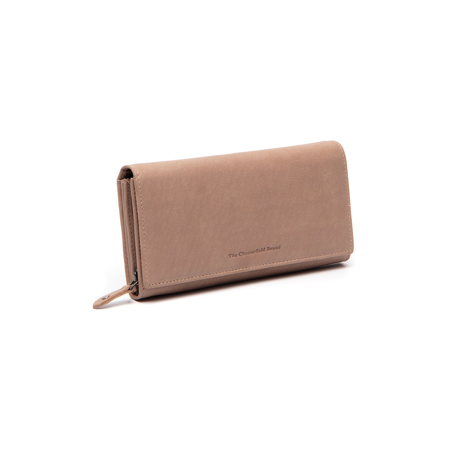 Portefeuille en Cuir Taupe Valetta