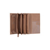 Portefeuille en Cuir Taupe Valetta