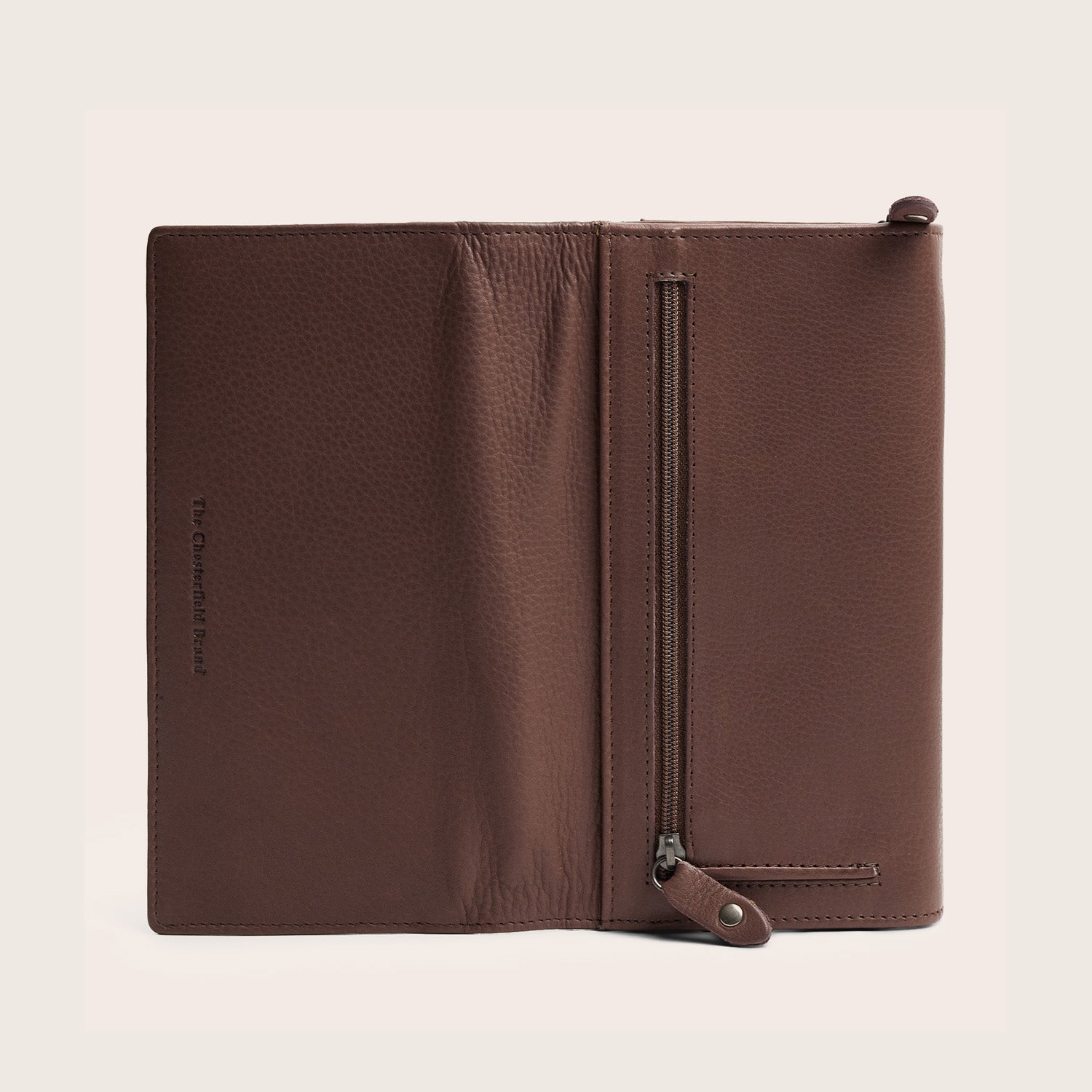Leder Geldbörse Dunkles Taupe Valetta