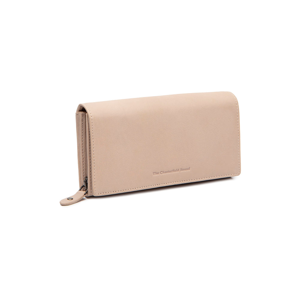 Leather Wallet Beige Valetta