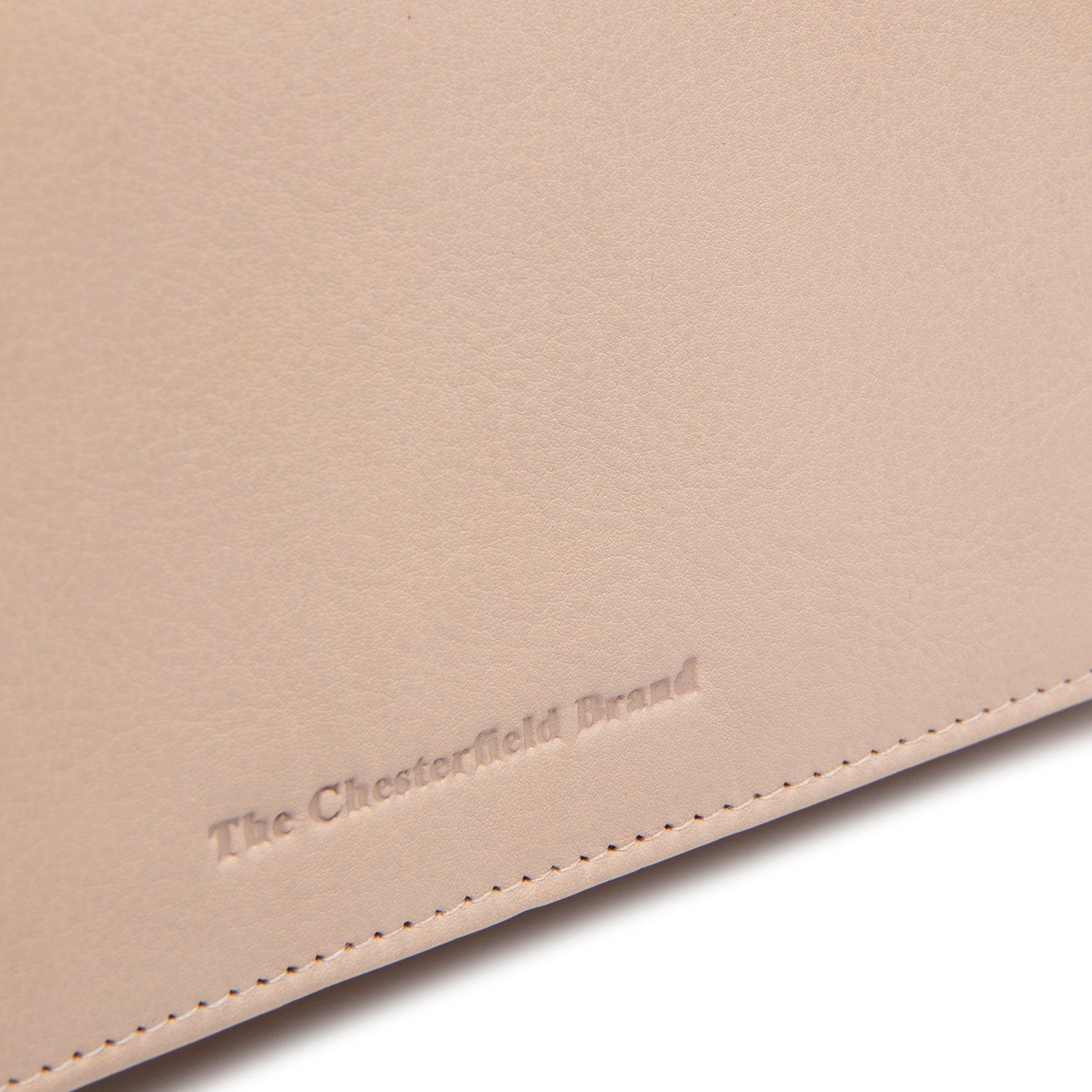 Portefeuille en Cuir Beige Valetta