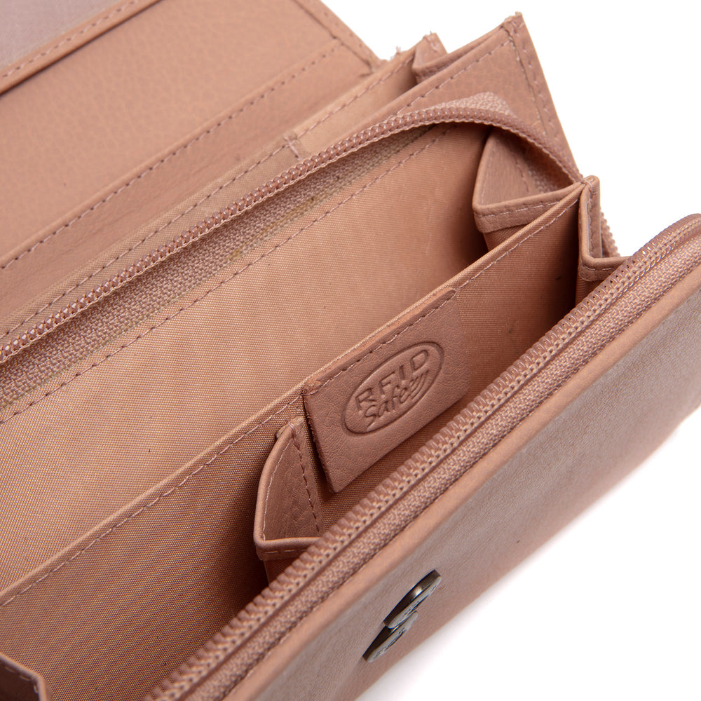 Leather Wallet Vintage Rose Valetta
