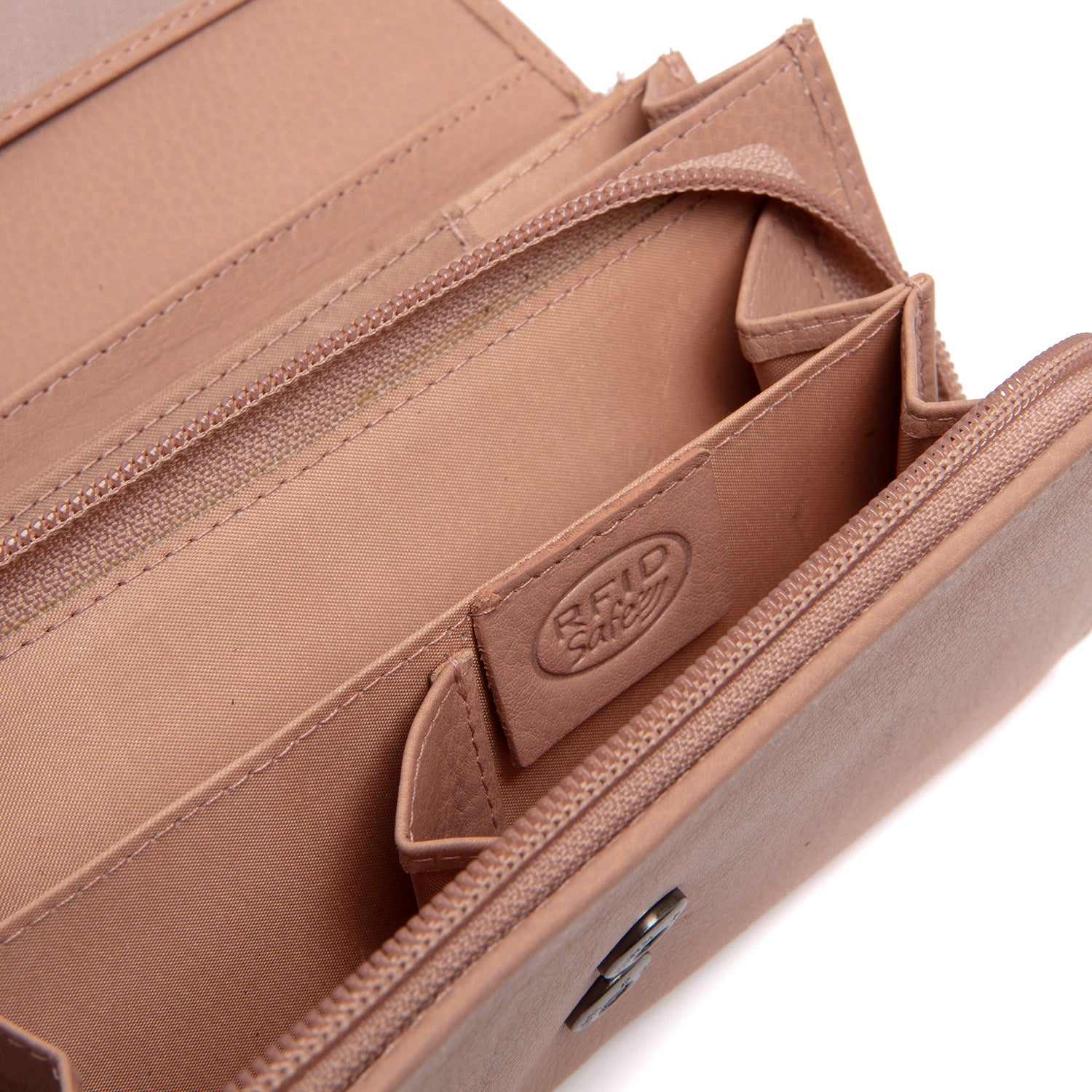 Portefeuille en Cuir Rose Vintage Valetta