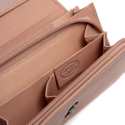 Portefeuille en Cuir Rose Vintage Valetta