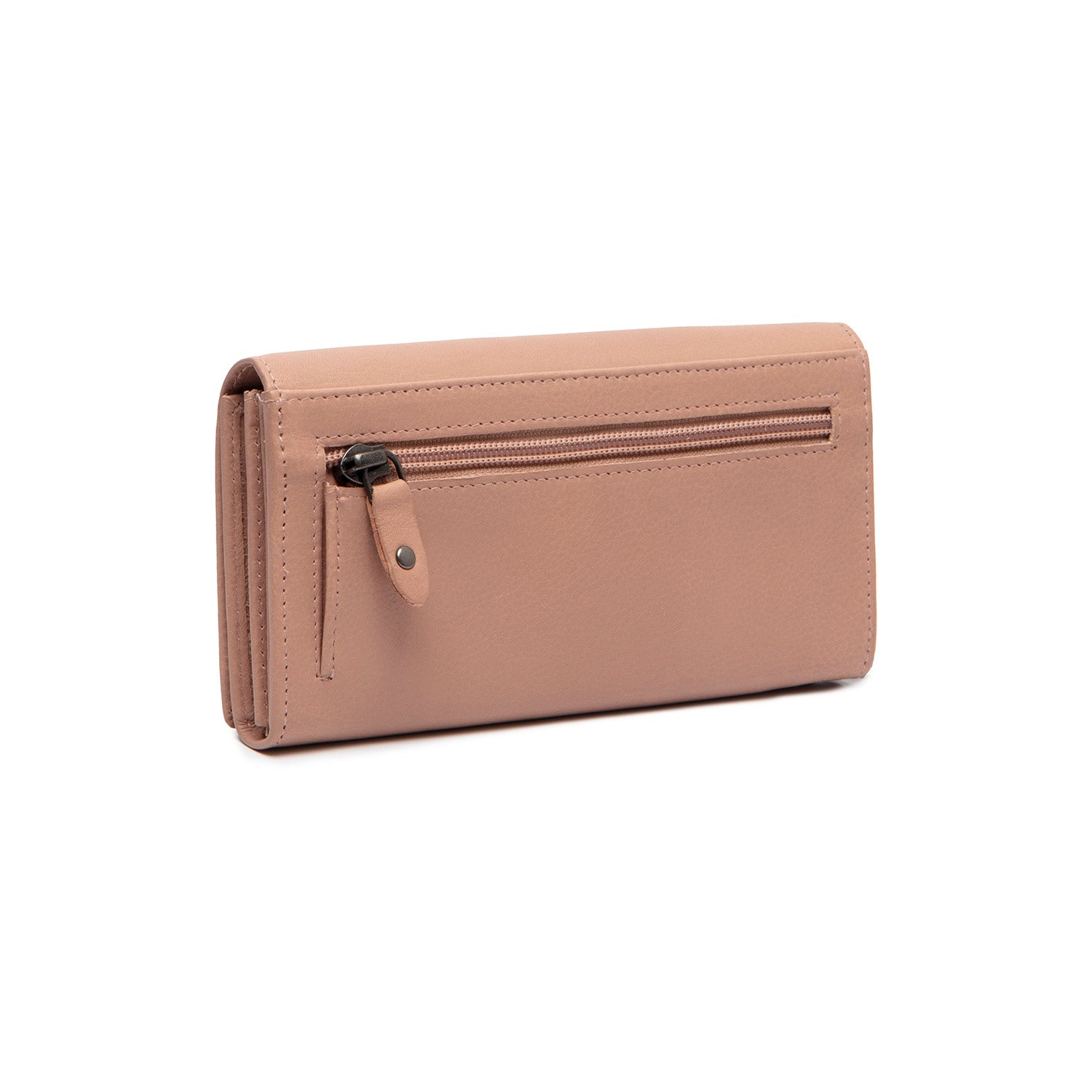 Portefeuille en Cuir Rose Vintage Valetta