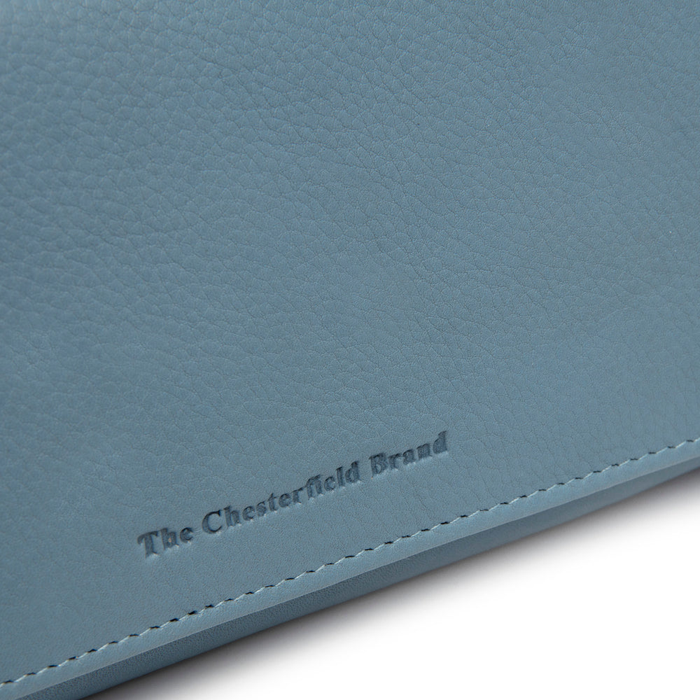 Leather Wallet Sky Blue Valetta