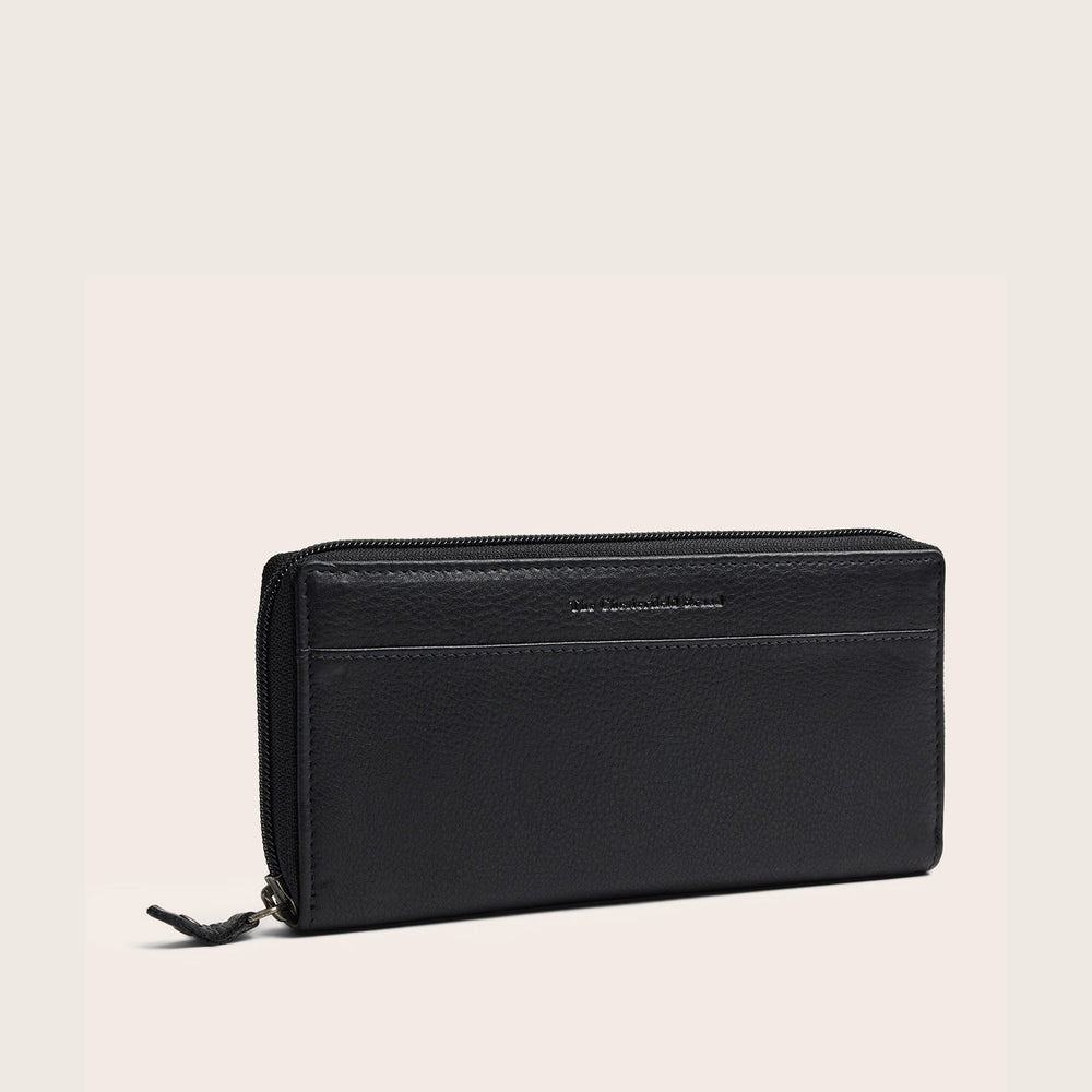 Leder Geldbörse Schwarz Mirelle