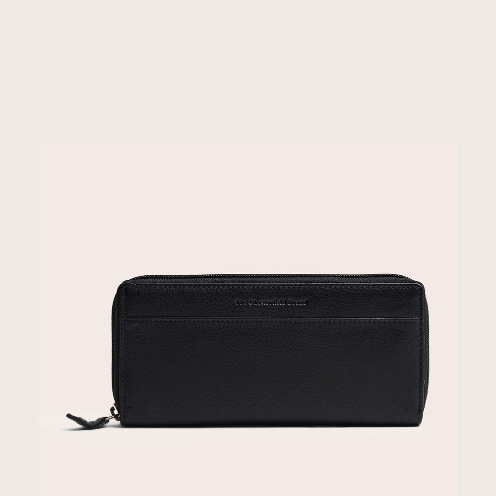 Leder Geldbörse Schwarz Mirelle