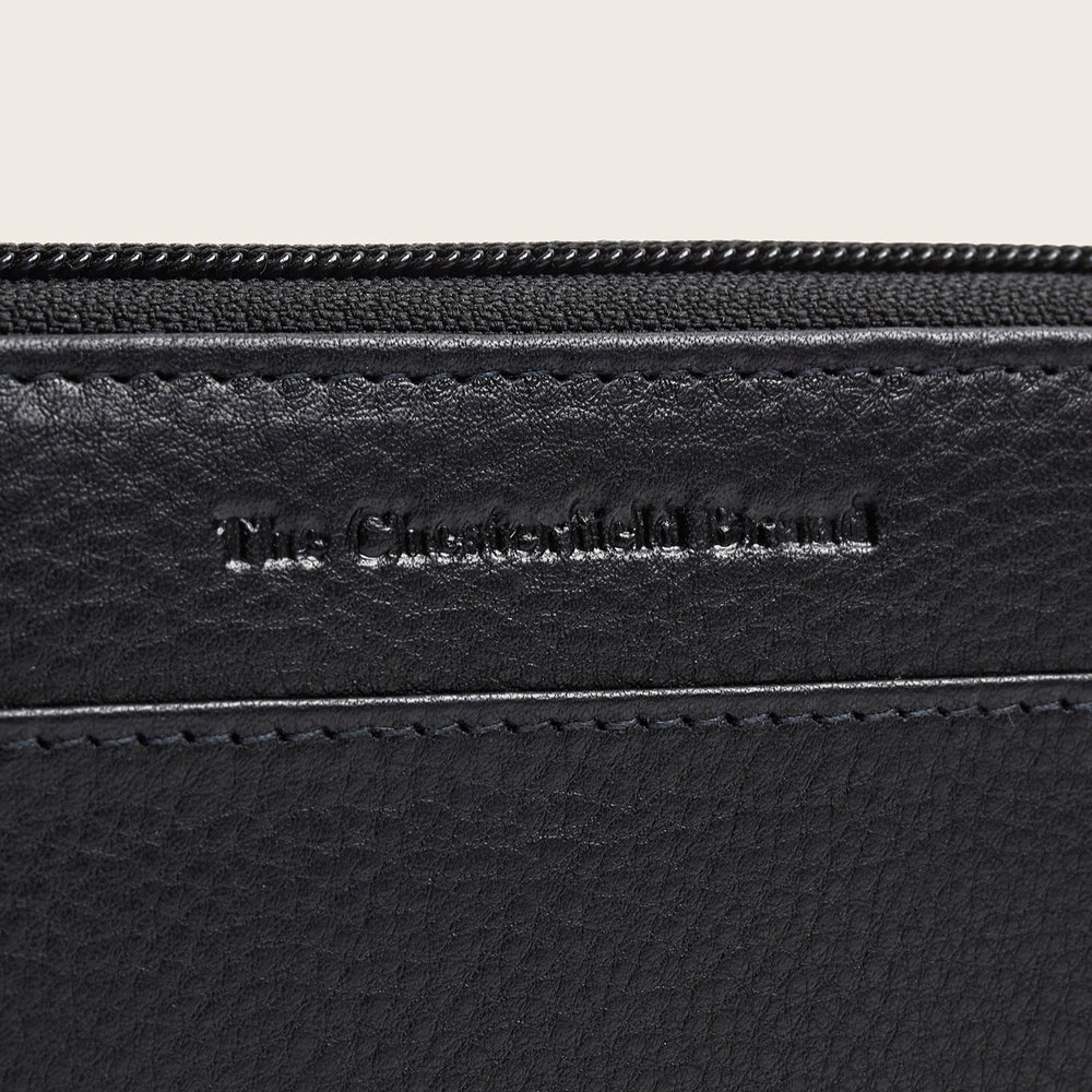 Leder Geldbörse Schwarz Mirelle