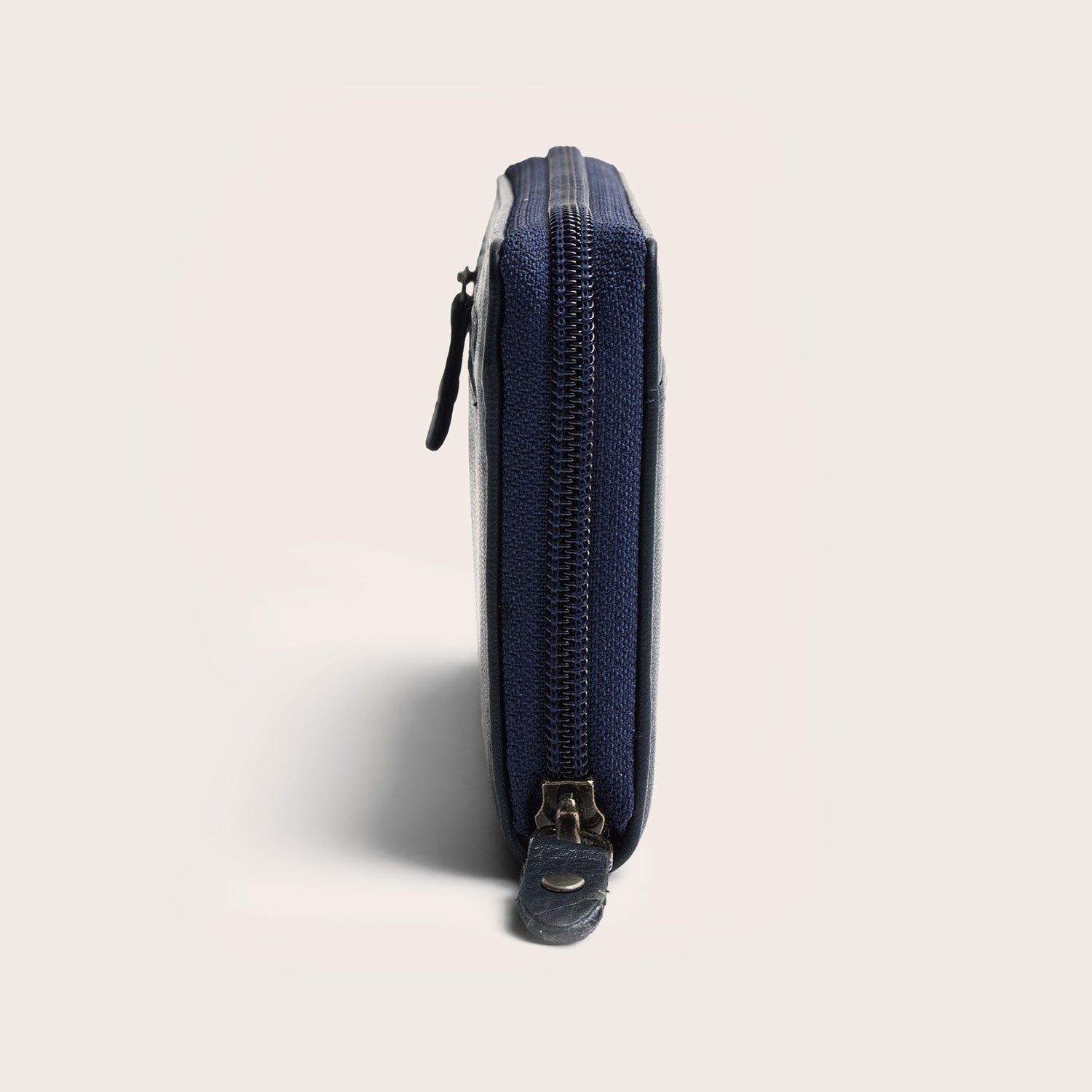 Leder Geldbörse Navy Mirelle