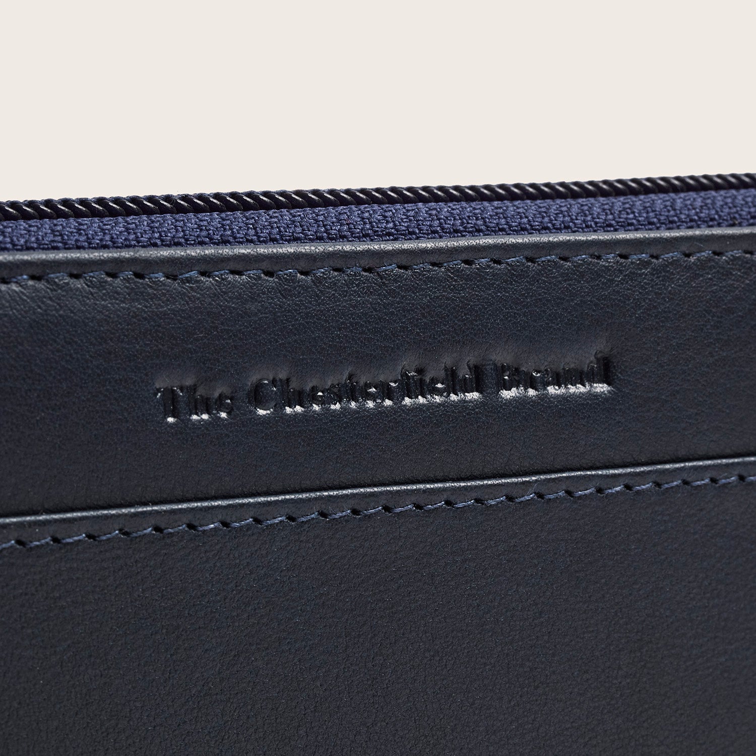 Leder Geldbörse Navy Mirelle