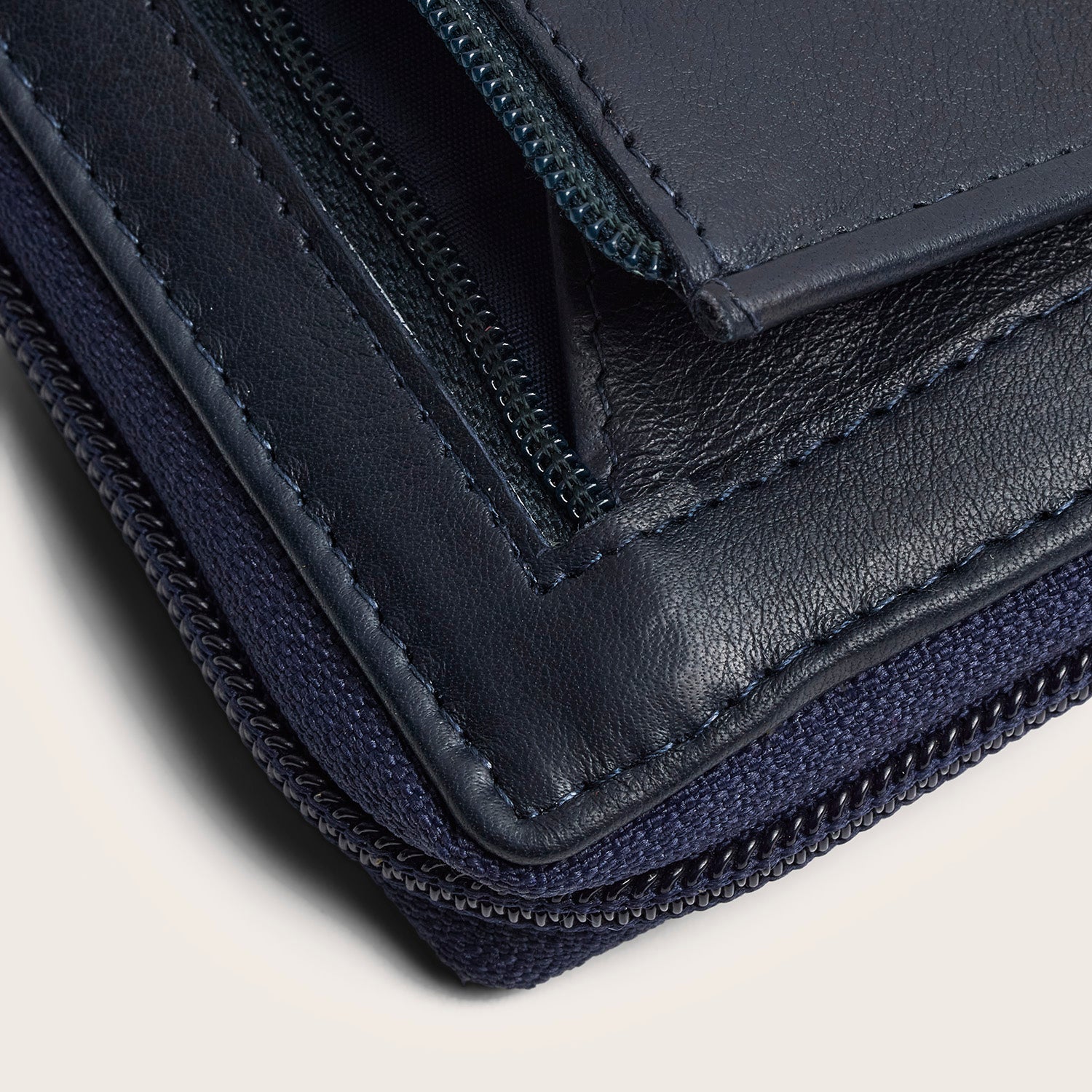 Mirelle Women's Full-Grain Leather Wallet, Navy, RFID