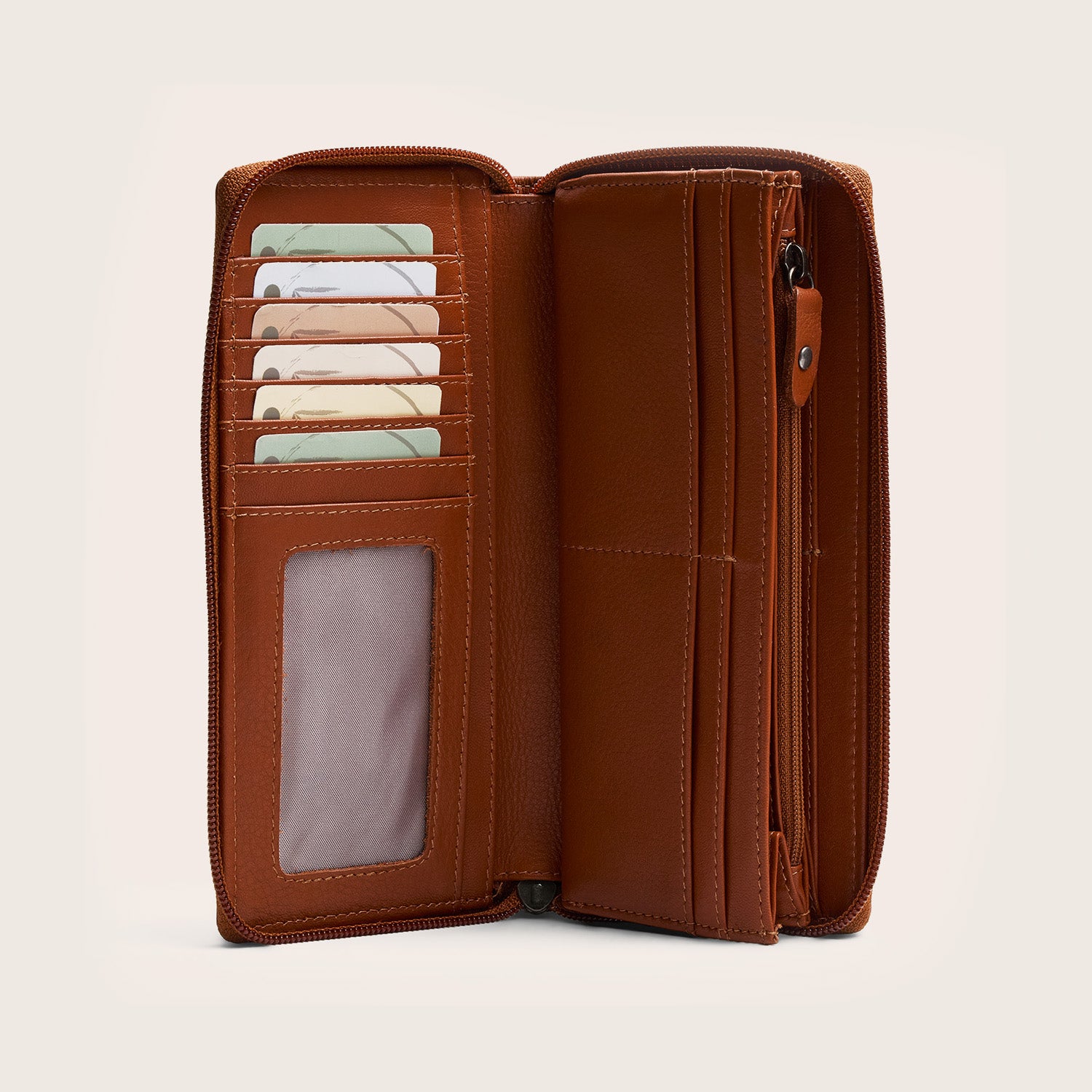 Leder Geldbörse Cognac Mirelle